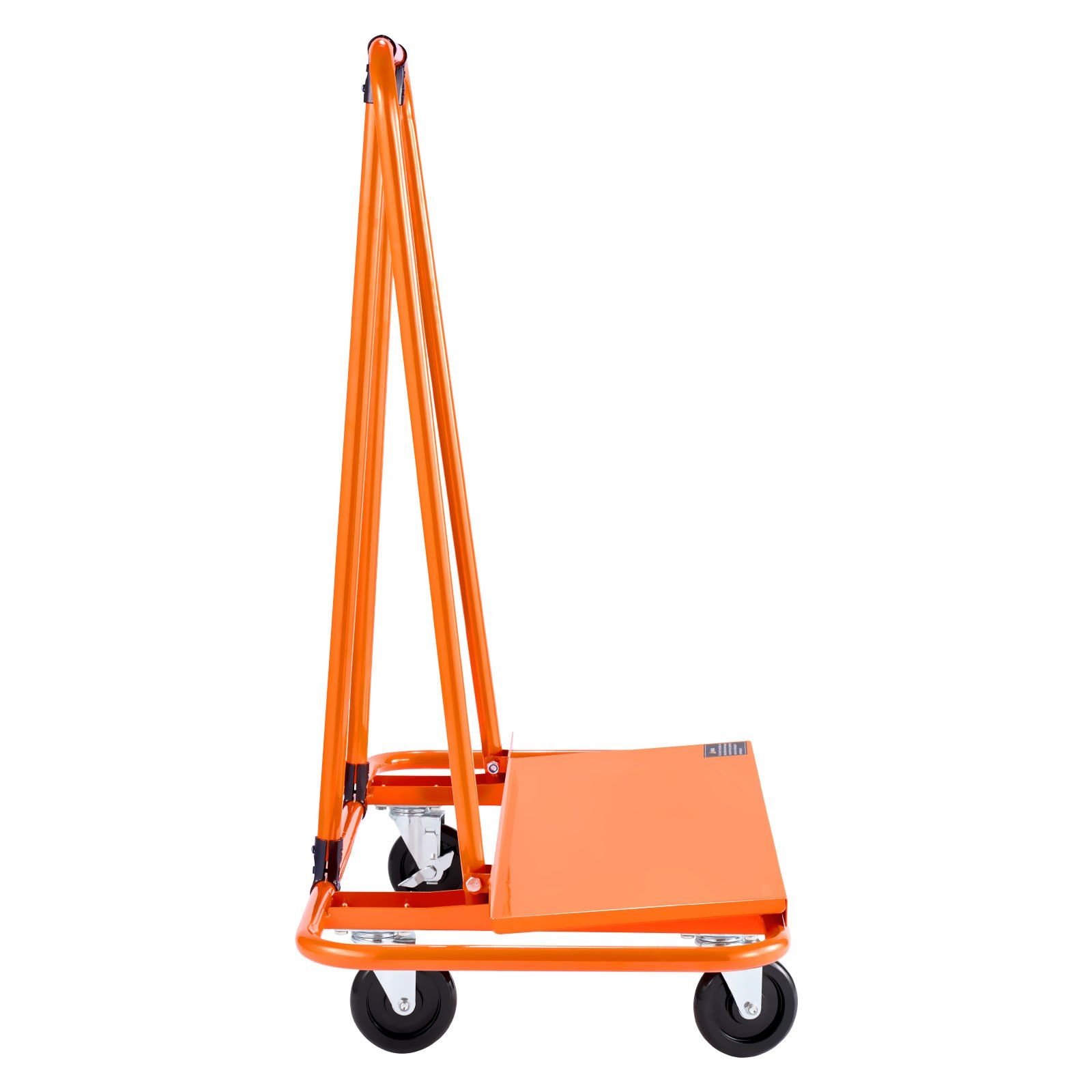 CAFORKP Panel Cart Dolly, 1800LB Load, Steel Construction with 4 Swivel Casters & Secure Tie-Down, Ideal for Transporting Drywall, Plywood, Glass
