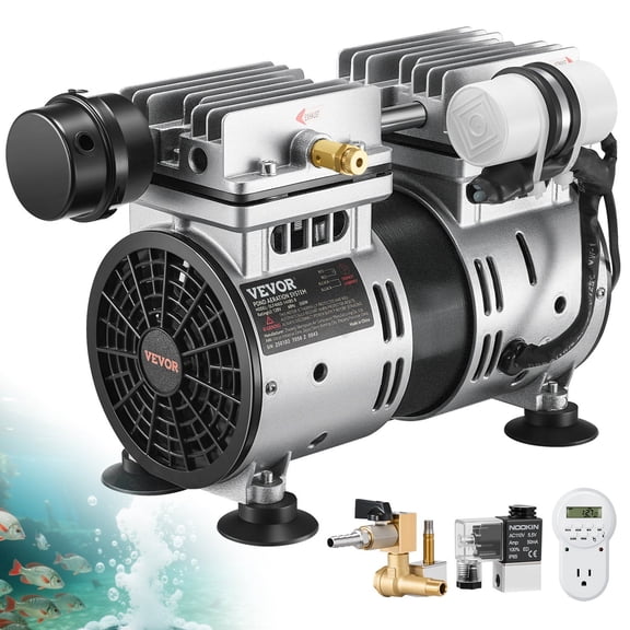 CAFORKP Pond Aerator, 550W Power, 5.2CFM for Up to 3 Acre 50' Lake