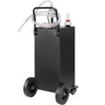 thumbnail image 1 of CAFORKP Portable Fuel Caddy 35 Gallon, with Manual Transfer Pump & 4 Wheels for Gas & Diesel, 1 of 11