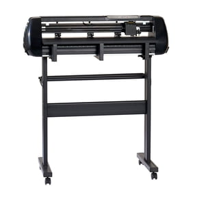 CAFORKP Professional 28" Vinyl Plotter Cutter Dual Blades, Adjustable Force & Speed, LED Screen, Includes Signmaster Software for Windows and macOS