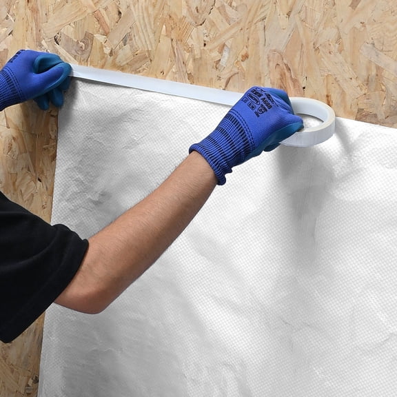 CAFORKP Professional Grade White Plastic Sheeting, 9 ft x 75 ft, 0.13mm Thick - Extra Strong House Wrap & Vapor Barrier for Construction, Renovation, Drop Cloth, and Industrial Covering