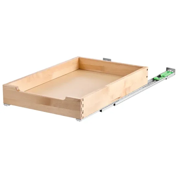 CAFORKP Pull Out Cabinet Organizer, 17"W x 21"D Soft Close Slide out Wood Drawer, Heavy-Duty Sliding Storage Drawer, Bottom & Side Mount Base Cabinet Organizer for Kitchen, Pantry & Bathroom