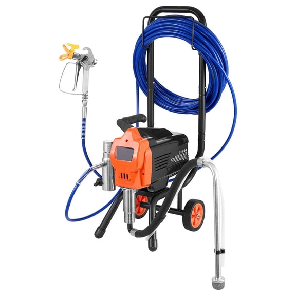 CAFORKP Stand 1500W Airless Paint Sprayer 3300PSI High Pressure Sprayer with Cart