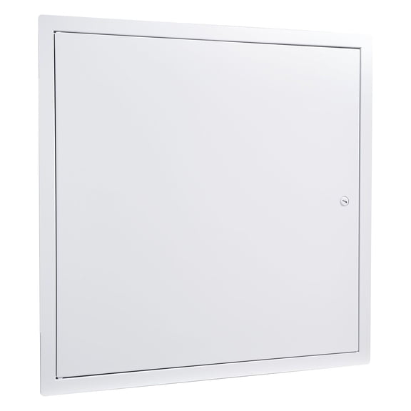 CAFORKP White Galvanized Steel Drywall Access Panel,19.2x19.2in Door,18.4x18.4in Cutout,Hinged Service Panel with Screwdriver Latch for Pipe & Wire Access