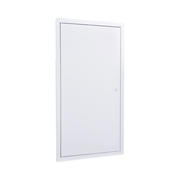 CAFORKP White Galvanized Steel Drywall Access Panel, 25.3 x 13.3in Access Door, 12.4 x 24.4in Cutout, Hinged Service Panel with Screwdriver Latch for Ceiling Pipe