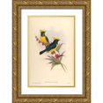 thumbnail image 1 of CAG 13x18 Gold Ornate Wood Framed with Double Matting Museum Art Print Titled - Melanochlora Sultanea, 1 of 4