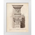 thumbnail image 1 of CAG 19x24 White Modern Wood Framed Museum Art Print Titled - Architectural Ornament - V, 1 of 4