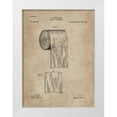 thumbnail image 1 of CAG 19x24 White Modern Wood Framed Museum Art Print Titled - Patent Document of a Toilet Paper Roll, 1 of 4