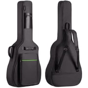 CAHAYA Acoustic Guitar Bag 0.35 In Thick Padding for 40 41 42 in Acoustic Guitars Waterproof Dual Adjustable Shoulder Strap Guitar Case Gig Bag with Back Hanger Loop, Green CY0291