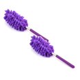 thumbnail image 1 of CAHQHLI 2 Pcs Mini Duster for Cleaning, 360° Bendable Hand Dusters with Extension Pole, Washable Small Duster for Car Interior, Office, Furniture,Purple*2, 1 of 8