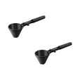 thumbnail image 1 of CAHQHLI 2 Pcs Sliding Measuring Spoons,Protein Powder Funnel for Protein Powder & Coffee,Leak Proof Scoop,Funnel Scoop,Black, 1 of 1
