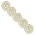 thumbnail image 1 of CAHQHLI 5 Pcs 7 inch Hand Crochet Lace Doilies, Handmade Vintage Round Lace Doilies Placemats Snowflake Mini Doilies for Table Decoration, Beige, 1 of 8