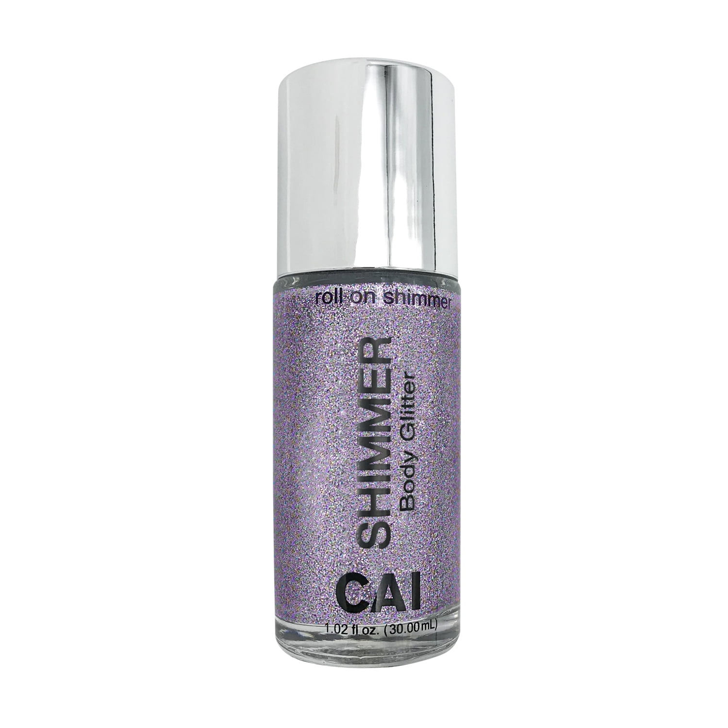 CAI Beauty NYC Violet Purple Glitter | Roll On Shimmer for Body, Face and Hair | Easy to Apply, Easy to Remove | Holographic Cosmetic Grade Glamour