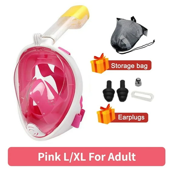 CAl Jianling CAI JianlingProfessional Snorkeling Diving Mask Underwater Scuba Full Face Snorkel Mask Anti Fog Goggles for Kids Adult Swimming Equipment