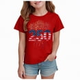 thumbnail image 1 of CAICJ98 250 Years America Anniversary 250th Independence Day Freedom Boys Girls Shirt (Red,11-12 Years), 1 of 5
