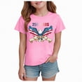 thumbnail image 1 of CAICJ98 250 Years American 1776 2026 250th USA Patriotic 4th of July Boys Girls T-Shirts (Pink,9-10 Years), 1 of 4