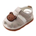thumbnail image 1 of CAICJ98 Baby Infant Boy Girl Sandals Newborn Non-Slip Soft Rubber Sole Sandals Open-Toe Outdoor Toddler Casual Summer First Walking Shoes Beige,18-24 Months, 1 of 7