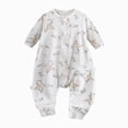 thumbnail image 1 of CAICJ98 Baby Sleep Sack with Feet Lightweight Toddler Boy Girl Sleeping Bag with Legs & Long Sleeves for Early Walkers Baby Boys' Clothing Sets (Light Purple,9-12 Months), 1 of 4
