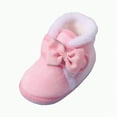 thumbnail image 1 of CAICJ98 Baby Winter Warm Snow Boots Soft Sole Prewalker Non-Skid Baby Shoes Winter Pink,5(Infant), 1 of 6