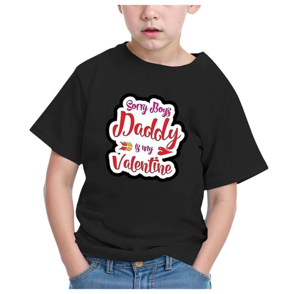 CAICJ98 Boys Girls Short Sleeve Tshirts Trendy Summer Tops Casual Crew Neck Daily Shirt for Toddler Kids Cute Pullover Graphic Tees Black,18-24 Months