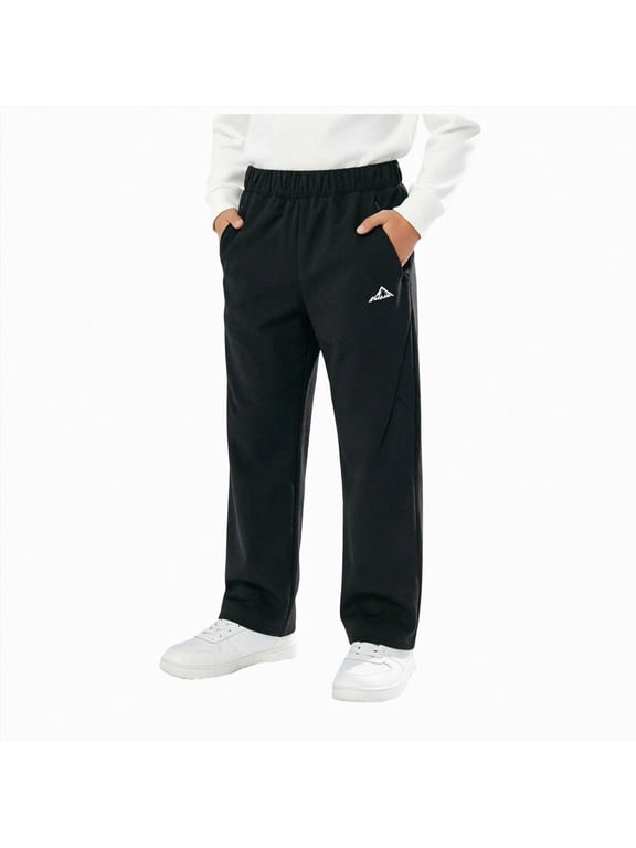 Boys Girls Softshell Skiing Snow Hiking Pants Fleece Lined Kids Waterproof Outdoor Trousers Bottoms,Size 13-14 Years