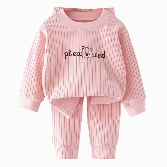 CAICJ98 Boys Girls Toddler Clothes Baby Fall Winter Outfits Long Sleeve Dinosaur Sweatshirts Pants Sets 3 6 12 18 24 Months 2T 3T 4T 5T Toddler Baby Outfits (Pink,6-7 Years)