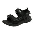 thumbnail image 1 of CAICJ98 Boys Sandals Double Hook & Loop Open Toe Sport Sandals Black,3.5(Little Kid/Big Kid), 1 of 7