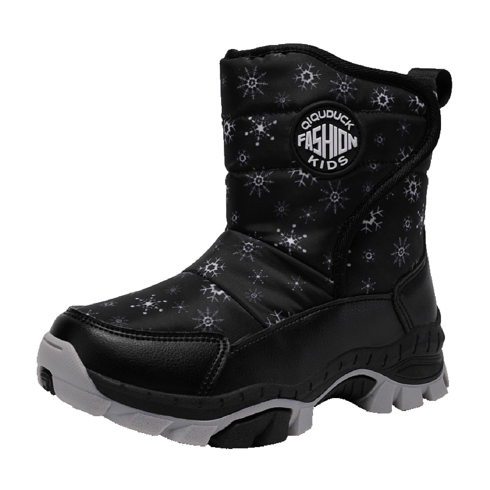 Caicj98 boys snow boots waterproof slip resistant outdoor kids winter