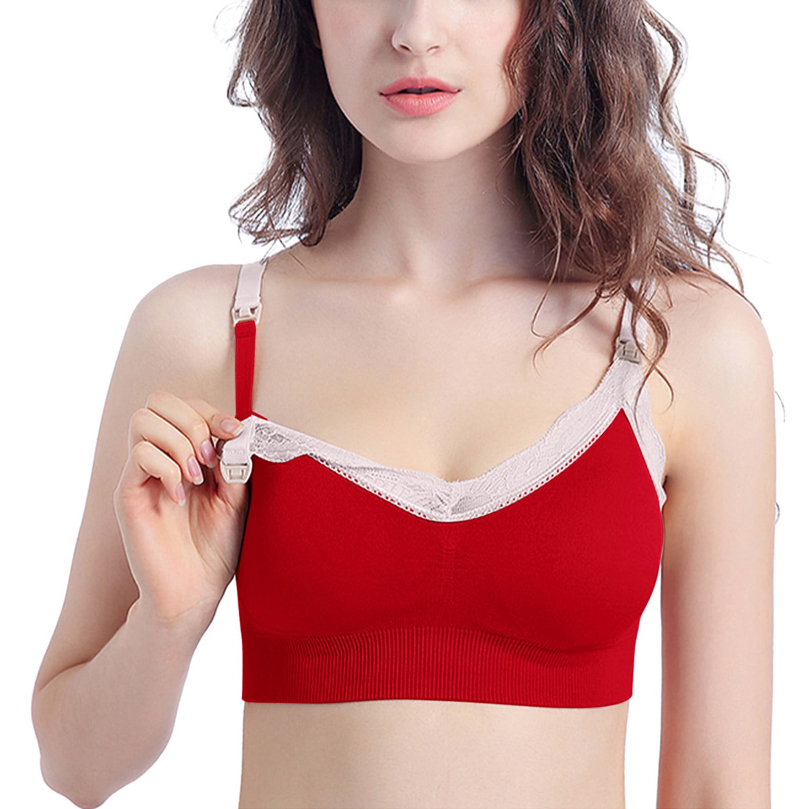 Teusy Women's Light Padded Wire Free Sport Bra with Removable Pads