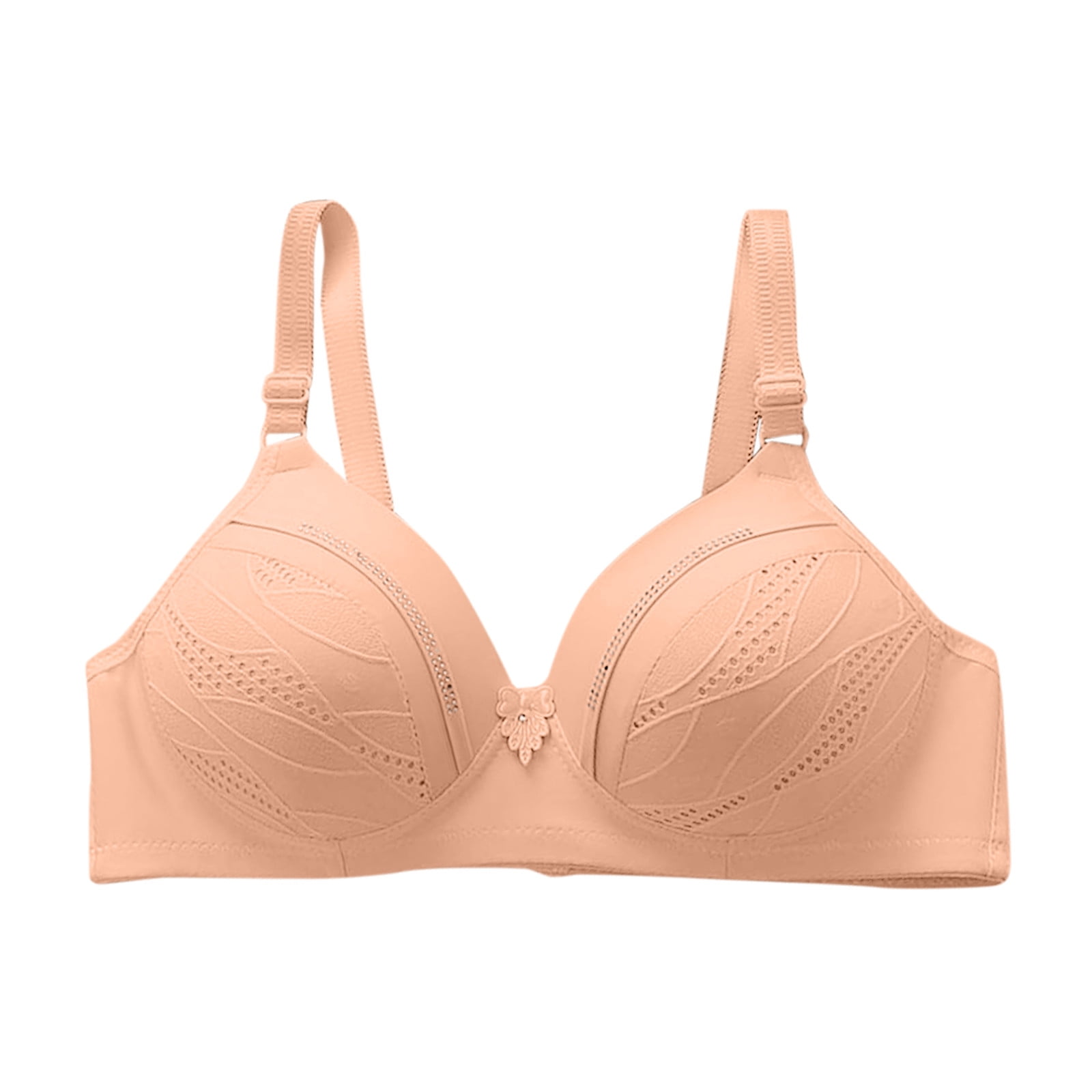 CAICJ98 Bras for Women Women Full Cup Thin Underwear Bra Plus Size Wireless  Adjustable Lace Bra L Lize Lace Bras Hot Pink,85C 