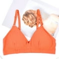 thumbnail image 1 of CAICJ98 Bras for Women Women's Plus Size Minimizer Unlined Underwire Full Coverage Bra Orange,One Size, 1 of 3