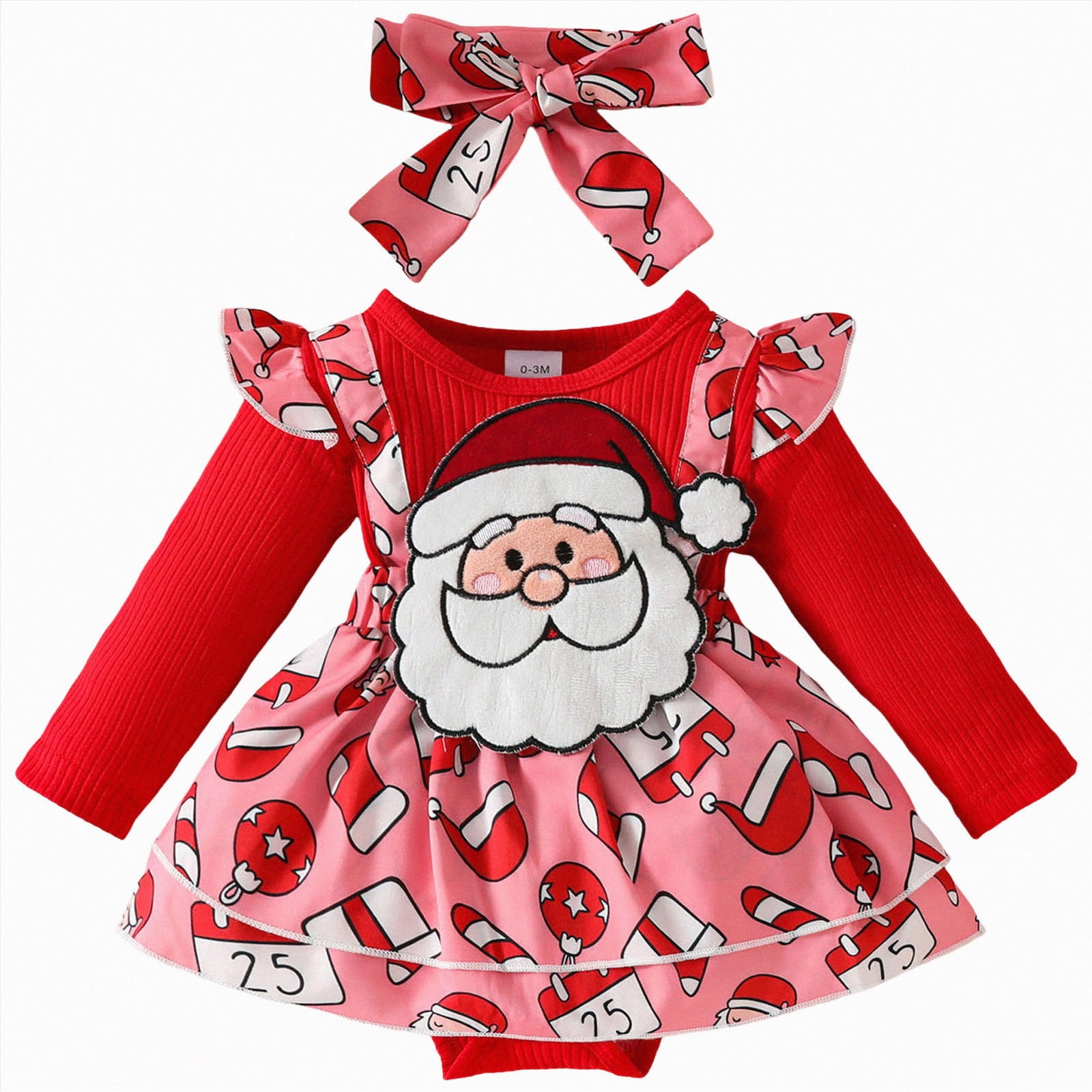 Newborn  Baby Romper Suspender Dress  Set Winter  Girls Outfits Unique Design Perfect Gift