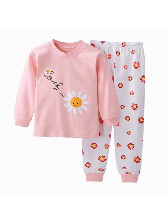 Clothes for Toddler Baby Girl Fall Winter 3 6 12 18 24 Months 2T 3T 4T 5T Boys Outfits Long Sleeve Sweatshirt Pants Set (Light Pink,3-6 Months)