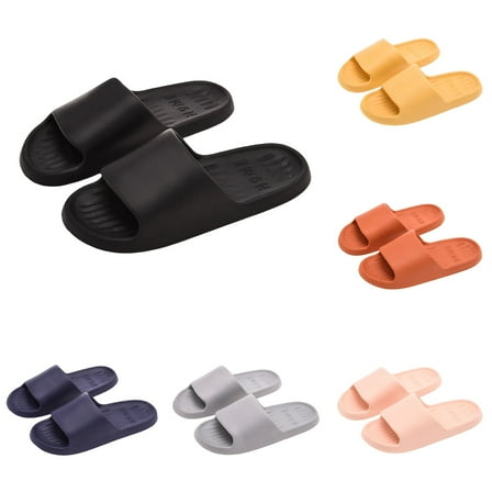 CAICJ98 Cloud Slide Sandals for Women and Men Ultra Comfort Recovery Pillow Slippers Soft Women's Slides Summer Beach Shoes with Low Arch Support Black,8