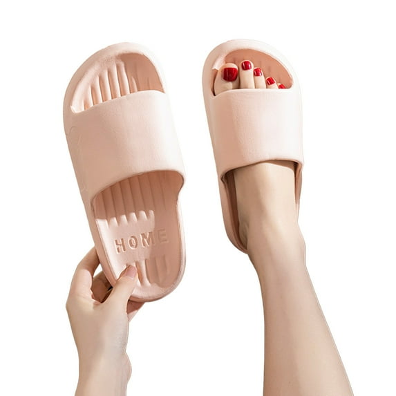 CAICJ98 Cloud Slide Sandals for Women and Men Ultra Comfort Recovery Pillow Slippers Soft Women's Slides Summer Beach Shoes with Low Arch Support Pink,8