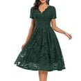 thumbnail image 1 of CAICJ98 Formal Dresses For Women Women's Off Shoulder High Split Evening Gown Long Party Maxi Dress Green,L, 1 of 5