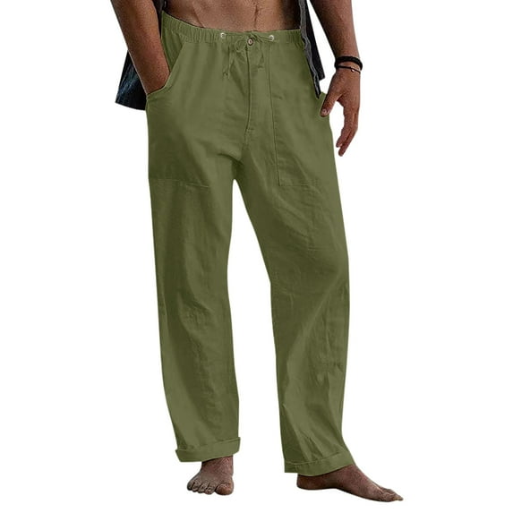CAICJ98 Gifts For Men Mens Zip Joggers Pants - Casual Gym Workout Track Pants Comfortable Slim Fit Tapered Sweatpants with Pockets Army Green,XXL