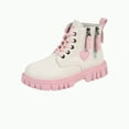 thumbnail image 1 of CAICJ98 Girl Ankle Boots Side Zipper Lace Up Riding Boots Dress Combat Boots for Girls (Little Kid/Big Kid),2, 1 of 6