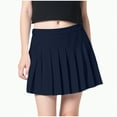 thumbnail image 1 of CAICJ98 Girl Tennis Skirt Mini Skirt High Waist Pleated Skirt School Uniform Skirt for Girls (Navy,8-9 Years), 1 of 3