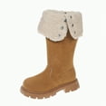 thumbnail image 1 of CAICJ98 Girls' Boots Suede Leather Mid Calf Boots Fashion Winter Boots Side Zipper Riding Boots for Girls (Toddler/Little Kid/Big Kid),2, 1 of 9