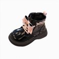 thumbnail image 1 of CAICJ98 Girls Combat Boots Side Zipper Lace Up Riding Boots Dress Ankle Boots for Toddler Girl (Toddler/Little Kid/Big Kid),6, 1 of 5