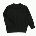 thumbnail image 1 of CAICJ98 Girls Long Sleeve Sweaters Kids Casual Crew Neck Sweaters for Girls Cute Fall Winter Clothes Pullover Tops Black,7-8 Years, 1 of 4