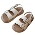 thumbnail image 1 of CAICJ98 Girls Sandals Adjustable Buckle Causal Sandals for Toddler Girls Open Toes Summer Shoes (Toddler/Little Kid/Big Kid),11, 1 of 7