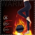 thumbnail image 1 of CAICJ98 Gym Leggings For Women Lined Leggings Women - High Waisted Thick Warm Soft Pants Tummy Control Thermal Casual Black Reg & Plus Size Blue,XL, 1 of 4