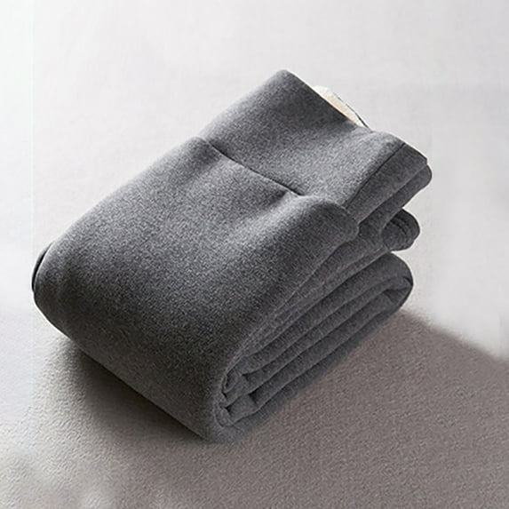 CAICJ98 Gym Leggings For Women Women's Lined Leggings Water Resistant Winter Running Tights Gear Cold Weather Thermal Hiking Pants Zip Pockets Grey,L