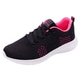 thumbnail image 1 of CAICJ98 Gym Shoes Women Women's Tennis Walking ShoesBreathable Mesh Knit Lightweight Slip on Sneakers for Gym Work,Hot Pink, 1 of 4