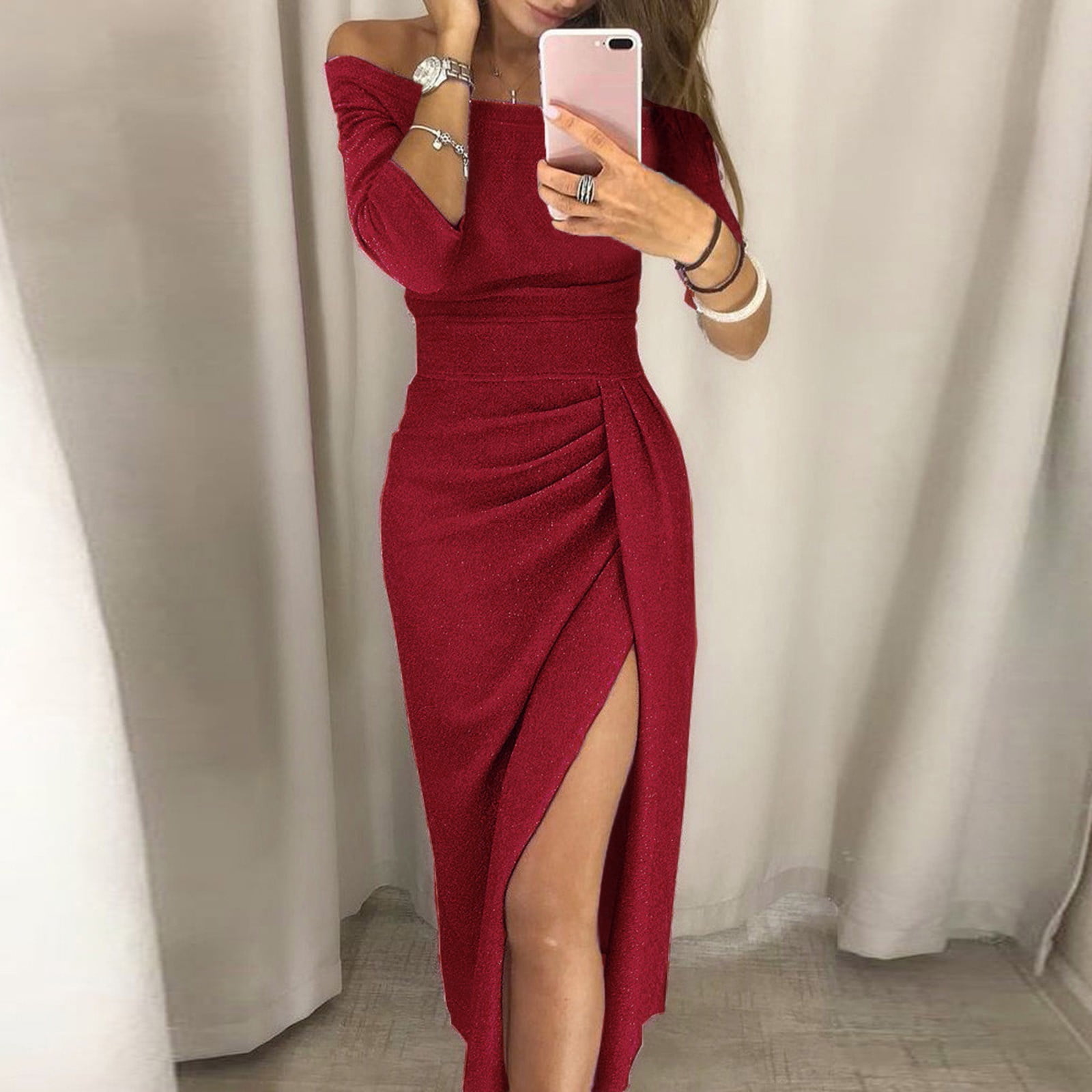 Sleeveless dress - Brick red - Ladies | H&M IN
