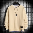 thumbnail image 1 of CAICJ98 Hoodies For Men Graphic Mens Contrast Color Pullover Hoodie Cozy Sport Outwear Beige,4XL, 1 of 4