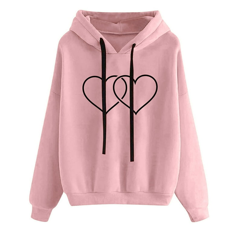 Pink hoodies for teenage girl sales