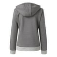 thumbnail image 1 of CAICJ98 Hoodies for Women Winter Sweatshirt - Full Zip Up Thick Sherpa Lined Jackets for Womens,with hood Grey,L, 1 of 5